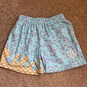 Baseball 101 light blue ice cream shorts